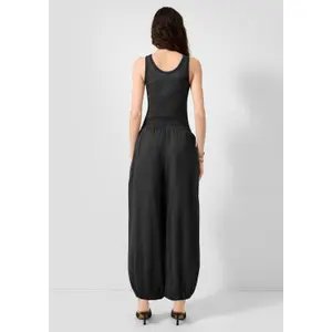 Soft Cotton Harem Trousers Women QS image-4