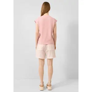 Cotton Striped T-Shirt Women QS image-4