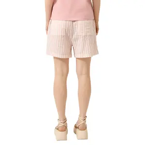 Cotton Striped T-Shirt Women QS image-5