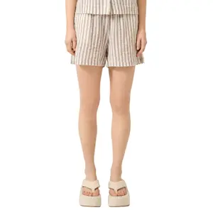 Cotton Striped T-Shirt Women QS image-2