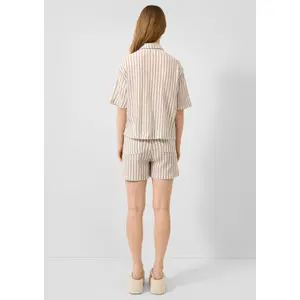 Cotton Striped T-Shirt Women QS image-4