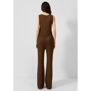 Women's Elasticated Wide Leg Trousers QS image-4