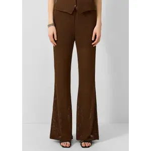 Women's Elasticated Wide Leg Trousers QS image-6