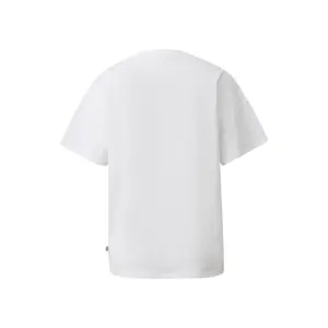 T-Shirt Boyfriend aus Baumwolle mit Frontdruck Damen QS image-1