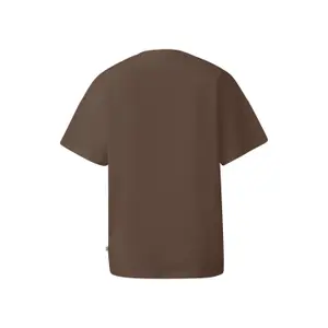 T-Shirt Boyfriend aus Baumwolle mit Frontdruck Damen QS image-1