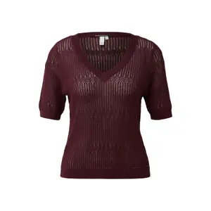 Delicate Cotton Knit Jumper for Women QS Regular fFit image-0