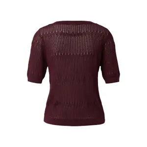 Delicate Cotton Knit Jumper for Women QS Regular fFit image-1