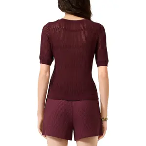 Delicate Cotton Knit Jumper for Women QS Regular fFit image-5