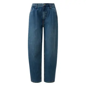 Womens Barrel Leg Jeans QS image-0