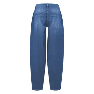 Womens Barrel Leg Jeans QS image-1