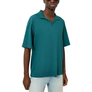 Linen Blend Jersey Polo QS image-2