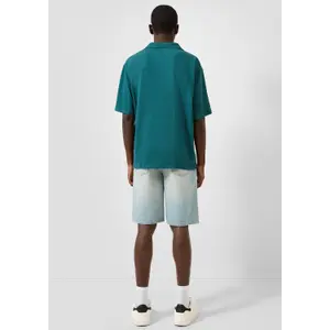 Linen Blend Jersey Polo QS image-4
