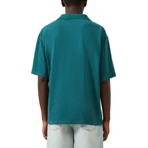 Linen Blend Jersey Polo QS image-5