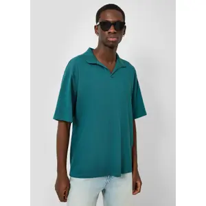Linen Blend Jersey Polo QS image-6