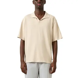 Linen Blend Jersey Polo QS image-2