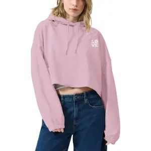 Women's Hooded Sweatshirt with Subtle Embroidery QS image-2