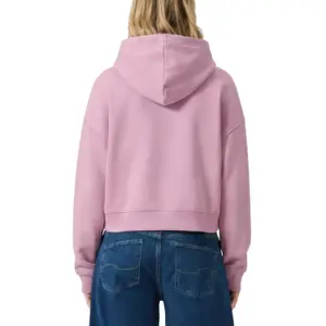 Women's Hooded Sweatshirt with Subtle Embroidery QS image-5
