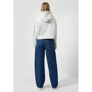 Women's Hooded Sweatshirt with Subtle Embroidery QS image-4