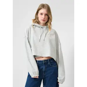 Women's Hooded Sweatshirt with Subtle Embroidery QS image-6