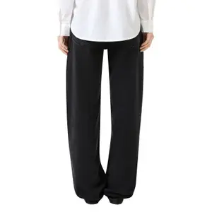 Mid Rise Barrel Leg Jeans Worn Effect Women QS image-5
