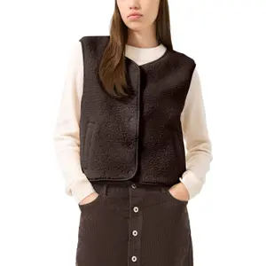 Diverse Fleece-Weste mit Taschen für Frauen QS image-2