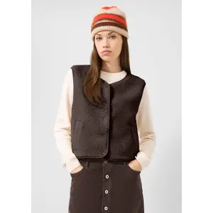 Diverse Fleece-Weste mit Taschen für Frauen QS image-3