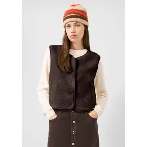 Diverse Fleece-Weste mit Taschen für Frauen QS image-6