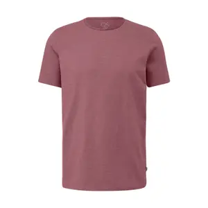 Camiseta de Corte Regular con Bordes Enrollados QS image-0