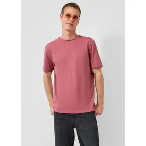 Camiseta de Corte Regular con Bordes Enrollados QS image-2