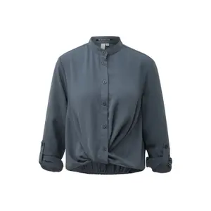 Knyttet bluse med kant dame QS Regular Fit image-0