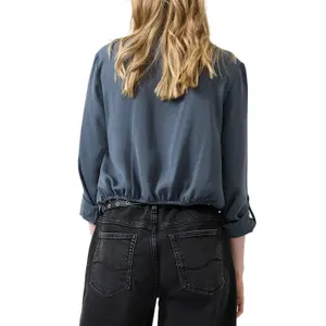 Knyttet bluse med kant dame QS Regular Fit image-5