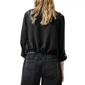 Knyttet bluse med kant dame QS Regular Fit image-5