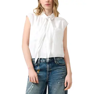 Bluse med elastisk kant til kvinder QS Loose Fit image-2
