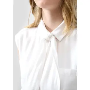 Bluse med elastisk kant til kvinder QS Loose Fit image-3