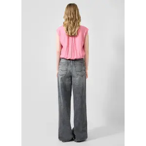 Bluse med elastisk kant til kvinder QS Loose Fit image-4