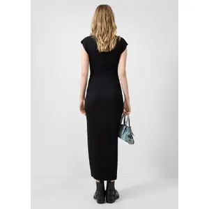 Long jersey dress for women QS image-4