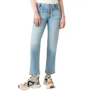 Catie High-Waisted Cropped Jeans Women QS image-2