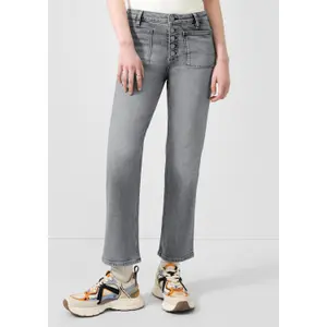 Catie High-Waisted Cropped Jeans Women QS image-6