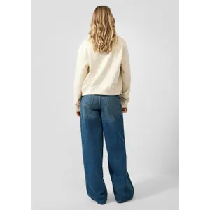 Women's washed sweatshirt QS image-4