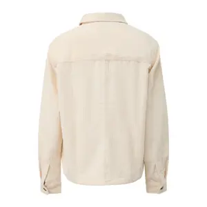 Casual Corduroy Overshirt with Patch Pockets for Women QS image-1