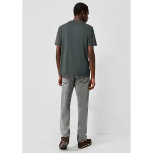 T-shirt col rond avec imprimé devant QS image-4