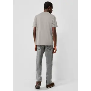 T-shirt col rond avec imprimé devant QS image-4