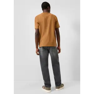 T-shirt με γυριστές άκρες QS image-4
