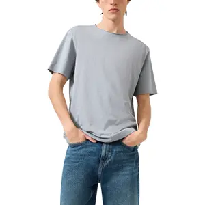 T-shirt με γυριστές άκρες QS image-2
