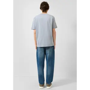 T-shirt με γυριστές άκρες QS image-4