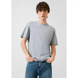 T-shirt με γυριστές άκρες QS image-6