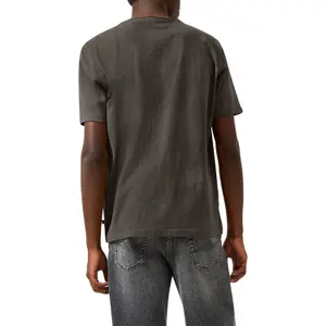 T-shirt με γυριστές άκρες QS image-5