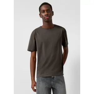T-shirt με γυριστές άκρες QS image-6
