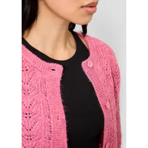 Women’s Soft Openwork Cardigan QS image-3