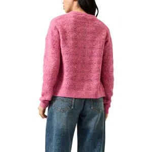 Women’s Soft Openwork Cardigan QS image-5